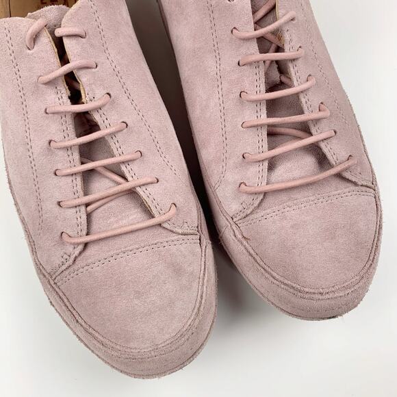 Ugg Blake Sneakers Pink Suede Lace Up Casual Women's 9.5 - Picture 4 of 13